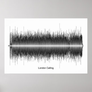 ザクラッシュロンドンSoundwave Artを呼び出す ポスター