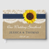 ザクラフト素朴サンフラワー結婚ズコレクション ゲストブック (正面)