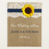 ザクラフト素朴サンフラワー結婚ズコレクション プランナー手帳 (正面)