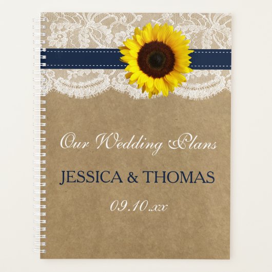 ザクラフト素朴サンフラワー結婚ズコレクション プランナー手帳 (正面)