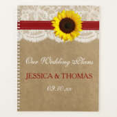 ザクラフト素朴サンフラワー結婚ズコレクション プランナー手帳 (正面)