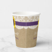 ザクラフト素朴サンフラワー結婚ズコレクション 紙コップ (右)
