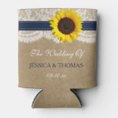 ザクラフト素朴サンフラワー結婚ズコレクション 缶クーラー (正面)