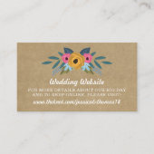 ザクラフト素朴フローラリース結婚ズコレクション エンクロージャーカード (正面)