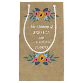 ザクラフト素朴フローラリース結婚ズコレクション スモールペーパーバッグ (正面)