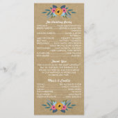 ザクラフト素朴フローラリース結婚ズコレクション プログラム (裏面)