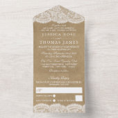 ザクラフト&レース結婚ズコレクション オールインワン招待状 (内側)