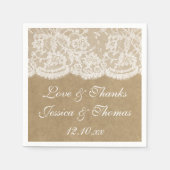 ザクラフト&レース結婚ズコレクション スタンダードカクテルナプキン (正面)