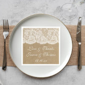 ザクラフト&レース結婚ズコレクション スタンダードカクテルナプキン