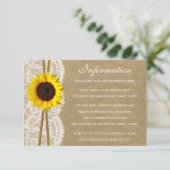 ザクラフト、レース&ひまわりコレクション詳細カード エンクロージャーカード (スタンド正面)