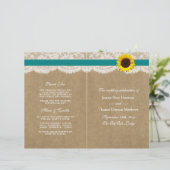 ザクラフト、レース&ひまわりコレクション – ティール（緑がかった色） (スタンド正面)