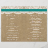 ザクラフト、レース&ひまわりコレクション – ティール（緑がかった色） (裏面)