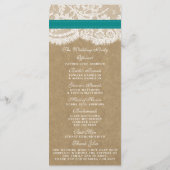 ザクラフト、レース&ひまわりコレクション – ティール（緑がかった色） プログラム (裏面)