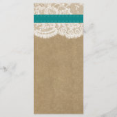 ザクラフト、レース&ひまわりコレクション – ティール（緑がかった色） メニュー (裏面)