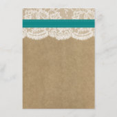 ザクラフト、レース&ひまわりコレクション – ティール（緑がかった色） メニュー (裏面)