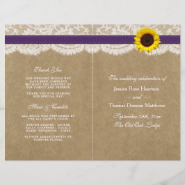 ザクラフト、レース&ひまわりコレクション – 紫