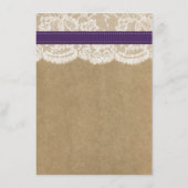 ザクラフト、レース&ひまわりコレクション – 紫 メニュー (裏面)