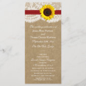 ザクラフト、レース&ひまわりコレクション – 赤 プログラム (正面)