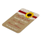 ザクラフト、レース&ひまわりコレクション – 赤 マグネット (左側)