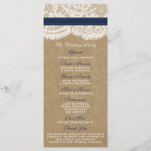 ザクラフト、レース&サンフラワーコレクション – ネイビー プログラム (裏面)