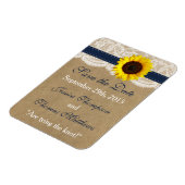 ザクラフト、レース&サンフラワーコレクション – ネイビー マグネット (左側)