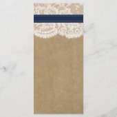 ザクラフト、レース&サンフラワーコレクション – ネイビー メニュー (裏面)