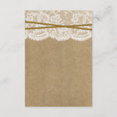 ザクラフト、レース&サンフラワー結婚ズコレクション エンクロージャーカード (裏面)