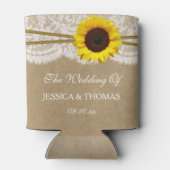 ザクラフト、レース&サンフラワー結婚ズコレクション 缶クーラー (裏面)