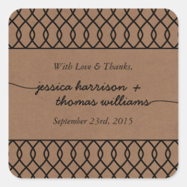 ザクラフモダントお洒落の結婚コレクション スクエアシール