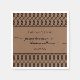 ザクラフモダントお洒落の結婚コレクション スタンダードカクテルナプキン