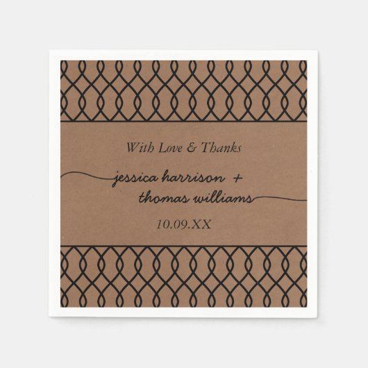 ザクラフモダントお洒落の結婚コレクション スタンダードカクテルナプキン (正面)