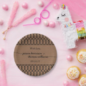 ザクラフモダントお洒落の結婚コレクション ペーパープレート (パーティー)