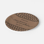 ザクラフモダントお洒落の結婚コレクション ペーパープレート (アングル)