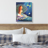 ザクラムシェルマーメイド – キャンバスプリントプリント キャンバスプリント (インサイチュ (寝室))