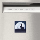 ザクリガンの白いウサギ マグネット (インサイチュ (食洗機))