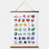 ザクリスタルコレクションぶら下がったウォールの虹の岩 吊り下げ型タペストリー (正面)