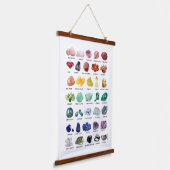 ザクリスタルコレクションぶら下がったウォールの虹の岩 吊り下げ型タペストリー (傾斜あり)