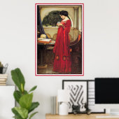 ザクリスタルボール（byジョンウォーターハウス） ポスター (ホームオフィス)