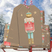 ザクリスマスくるみ割り素朴クラフト ギフトタグ