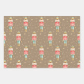 ザクリスマスくるみ割り金ゴールドスタークラフト ラッピングペーパーシート (正面3)