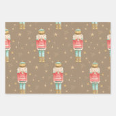 ザクリスマスくるみ割り金ゴールドスタークラフト ラッピングペーパーシート (正面2)