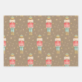 ザクリスマスくるみ割り金ゴールドスタークラフト ラッピングペーパーシート (正面)