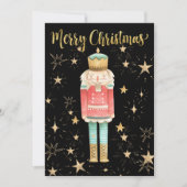 ザクリスマスくるみ割り金ゴールド星空の夜 シーズンカード (正面)