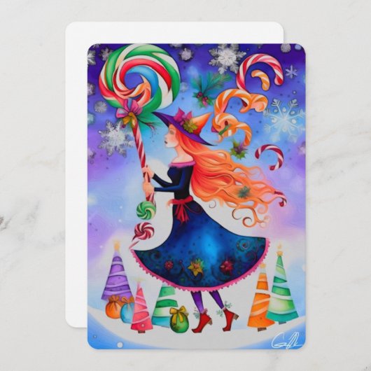 ザクリスマスウィッチ4デザインホリデーカード シーズンカード (正面/裏面)