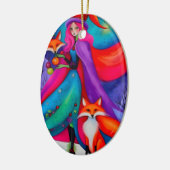 ザクリスマスウィッチ8デザインホリデーオーナメント セラミックオーナメント (左)