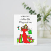 ザクリスマスクイーンホリデーラッピングパーティー 招待状 (スタンド正面)