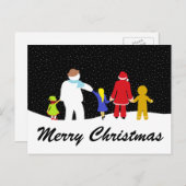 ザクリスマス集団ホリデイ シーズンポストカード (正面/裏面)