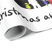 ザクリスマス集団ホリデーラッピング紙 ラッピングペーパー (ロールコーナー)