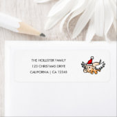 ザクリスマ飛んでいるスピグ差出人住所ラベル ラベル (インサイチュ)