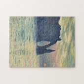 ザクリフエットサンセットバイクロードモネ ジグソーパズル (横)